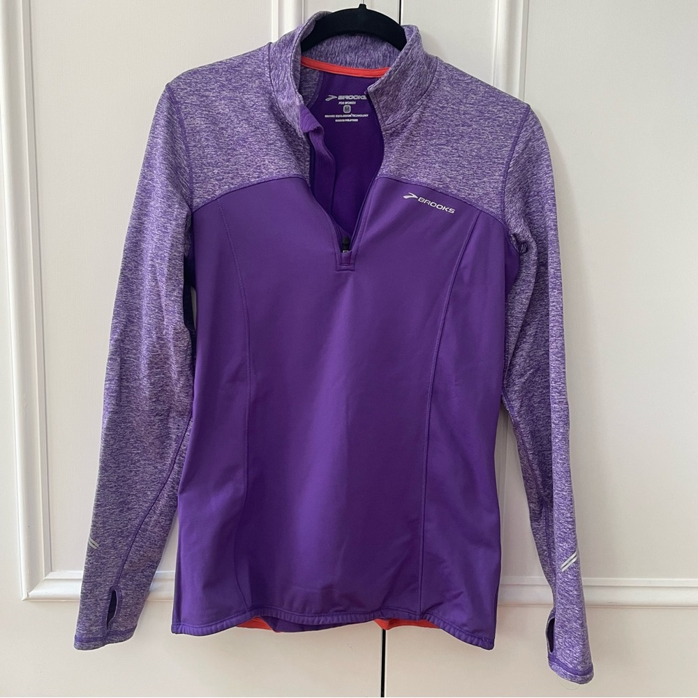 Brooks equilibrium half zip run top/jacket M